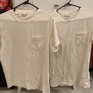 2 Madewell White Pocket T-shirts
